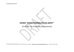 b. general ex ante conditionalities