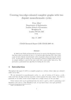 Covering two-edge-coloured complete graphs with two disjoint