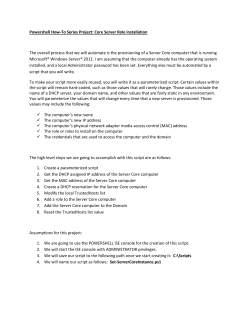 Powershell How To Series &ndash; Server Core Role Creation