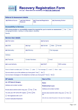 SATS Assessment Form