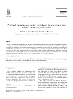 Practical experimental design techniques for automatic and manual