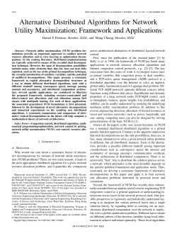 Alternative Distributed Algorithms for Network Utility Maximization