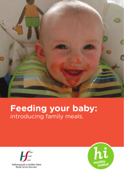 Feeding your baby - Health Promotion.ie