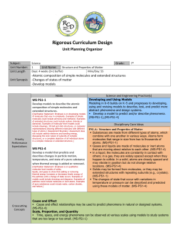 Science Grade 7 Unit 1 Structure and Properties of
