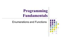 The Function Declaration