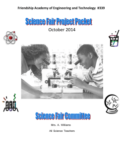 my science fair project - Baltimore City Public Schools
