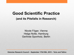 Estonian Research Council &ndash; September 17th/18th, 2015