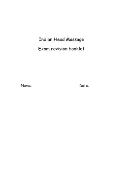 Indian Head Massage - Totton College