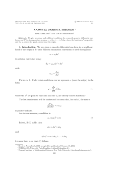 A CONVEX DARBOUX THEOREM 1. Introduction