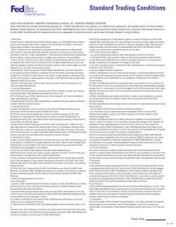 Canada Customs General Agency Agreement