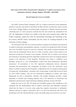 Cognitive neuroscience meets mathematics education