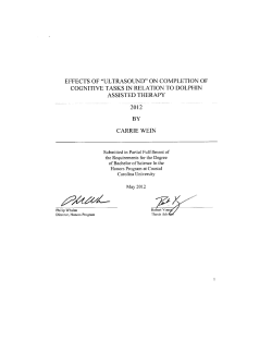 effects of &ldquo;ultrasound&rdquo; on completion of cognitive tasks in relation to