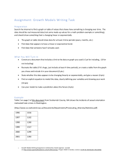 Assignment: Growth Models Writing Task