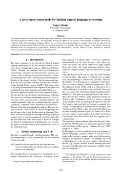 A set of open-source tools for Turkish natural language processing