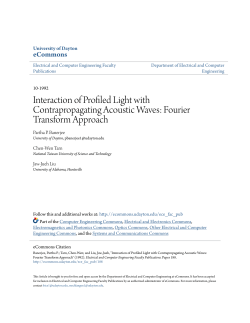 Interaction of Profiled Light with Contrapropagating Acoustic Waves