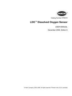 LDO&trade; Dissolved Oxygen Sensor