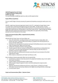 Position description and selection criteria