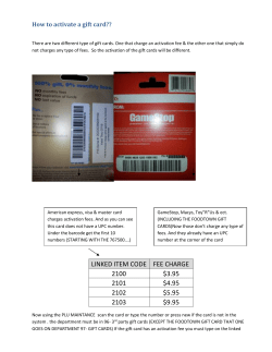 How to activate a gift card??
