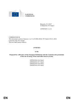 Annexes 1-12 - European Commission