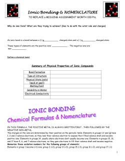 Chemical Bonding and Nomenclature Notes_5130