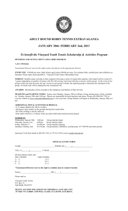 2013 ADULT ROUND ROBIN TENNIS EXTRAVAGANZA fORM