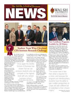 Student Team Wins Cleveland CFA Institute