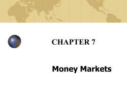 Characteristics of Money Market Instruments
