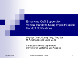 Explicit Handoff Notification