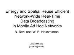 Energy and Spatial Reuse Efficient Network-Wide Real