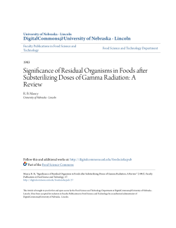 Significance of Residual Organisms in Foods after Substerilizing