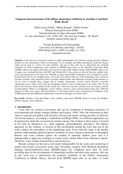 Temporal characterization of the diffuse attenuation coefficient in