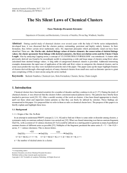 Skeletal-Numbers, Chemical-Law, Hole