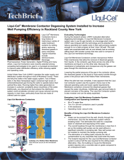 Liqui-Cel&reg; Membrane Contactor Degassing System Installed to