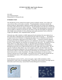 ENVR 192 &ndash; Techniques in Environmental Health Sceinces