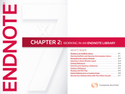 EndNote X7 Guide