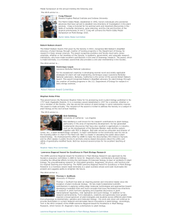 Awards - American Society of Plant Biologists