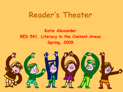 Where the Wild Things Are A Reader`s Theater script for six students.