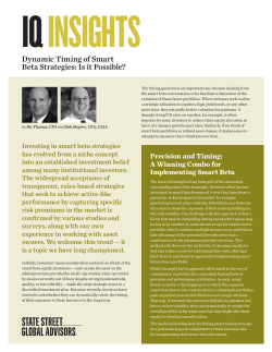 Dynamic Timing of Smart Beta Strategies: Is it Possible?