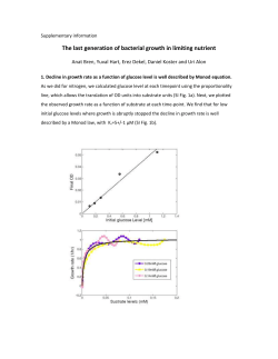 The last generation of bacterial growth in limiting