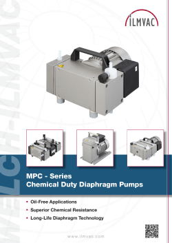 MPC - Series Chemical Duty Diaphragm Pumps