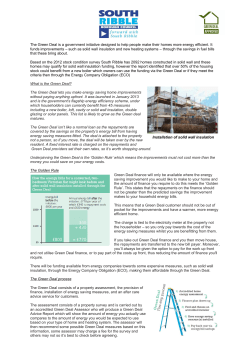 Follow this link for more on the Green Deal.