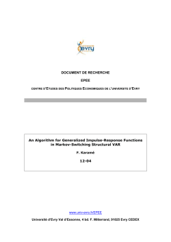 DOCUMENT DE RECHERCHE EPEE An Algorithm for Generalized