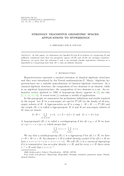 STRONGLY TRANSITIVE GEOMETRIC SPACES