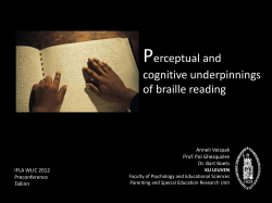 Probing the perceptual and cognitive underpinnings of