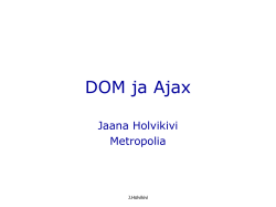 Ajax - Personal web pages for people of Metropolia