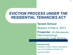 The Eviction Order - PLE Learning Exchange