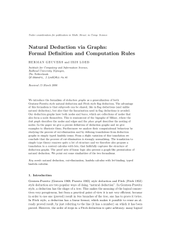 Natural Deduction via Graphs: Formal Definition and Computation
