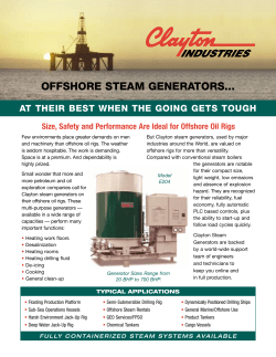 offshore steam generators