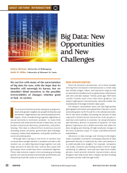 Big Data: New Opportunities and New Challenges