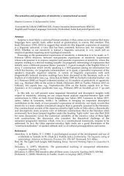 The semantics and pragmatics of mirativity